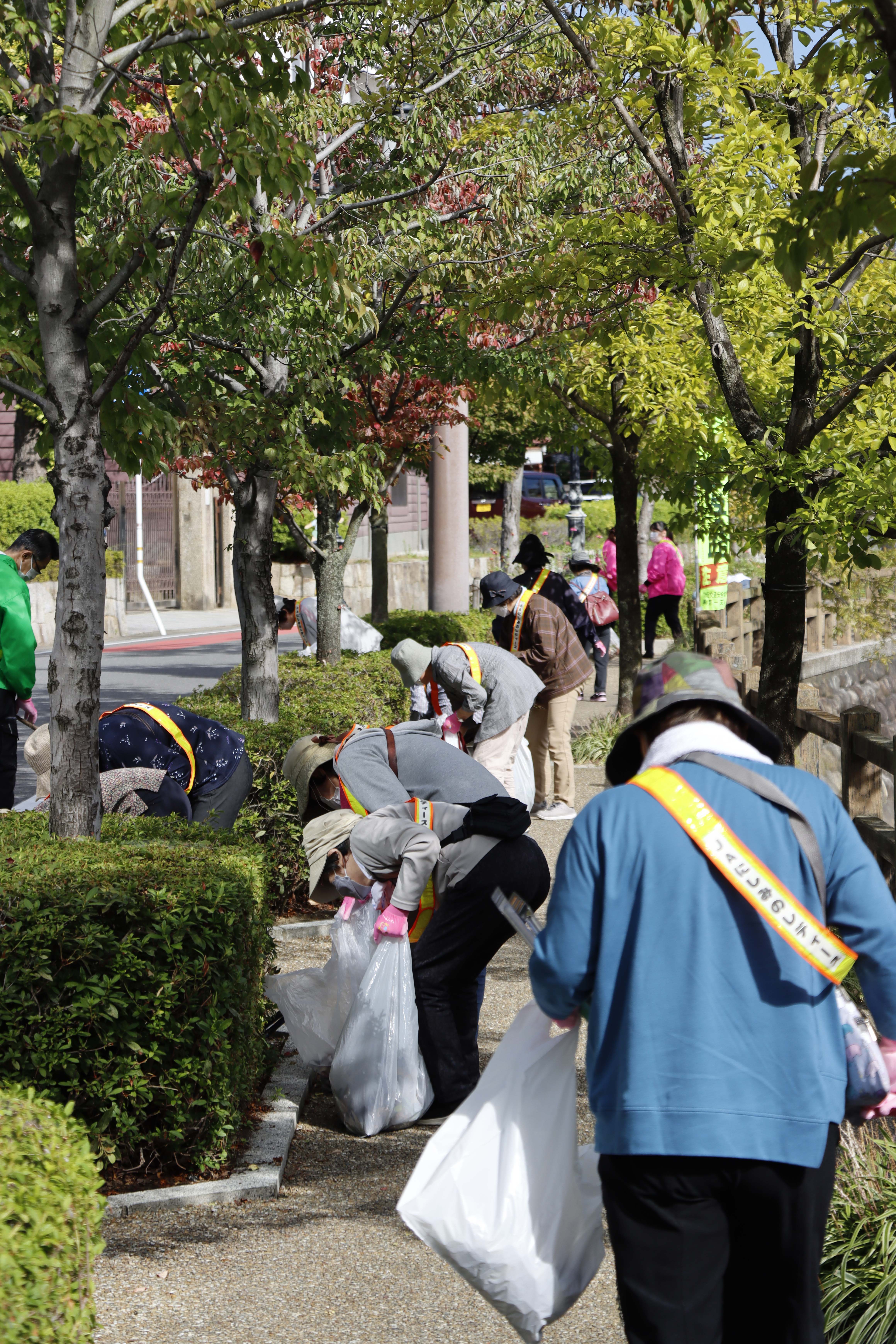 仲間とともにふるさとの街をキレイに　プロキング