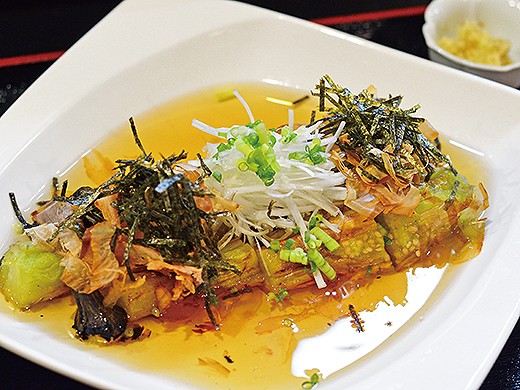 さっぱりして箸が止まらない 焼きナスのおひたし