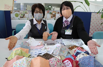 LINEや広報誌のマスク作りに反響