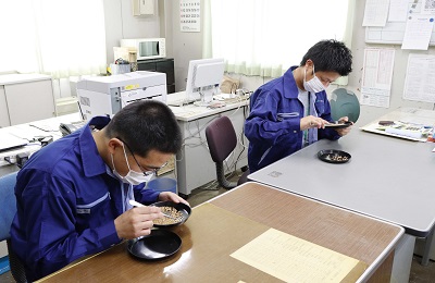 小麦初検査 「イワイノダイチ」全量1等で好スタート