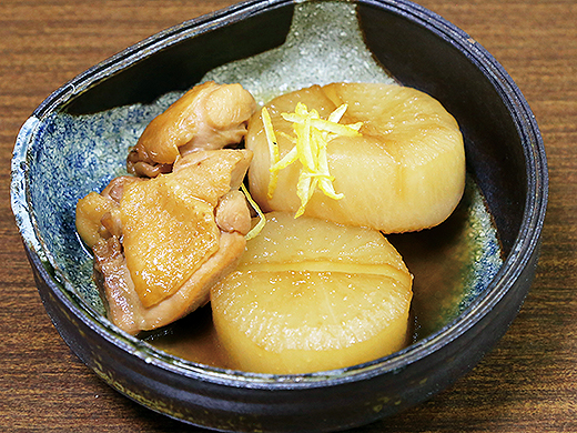 ゆずと相性ばっちり 鶏大根
